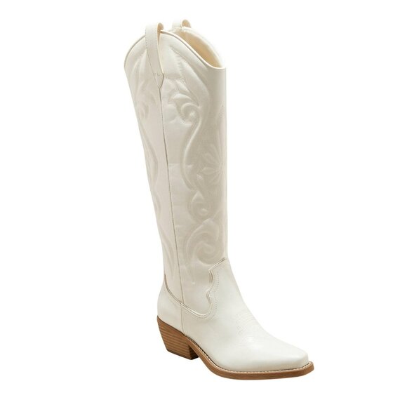 Wild Fable Cream Heeled Boots - Picture 1 of 10